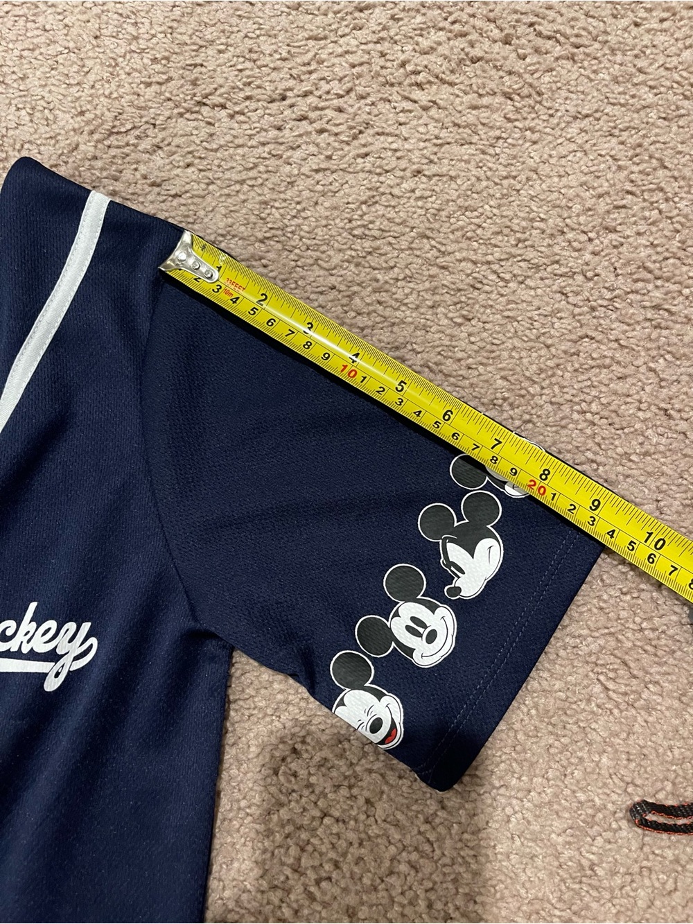 DISNEY Mickey Mouse Women's Baseball Jersey Shirt - Picture 7 of 8